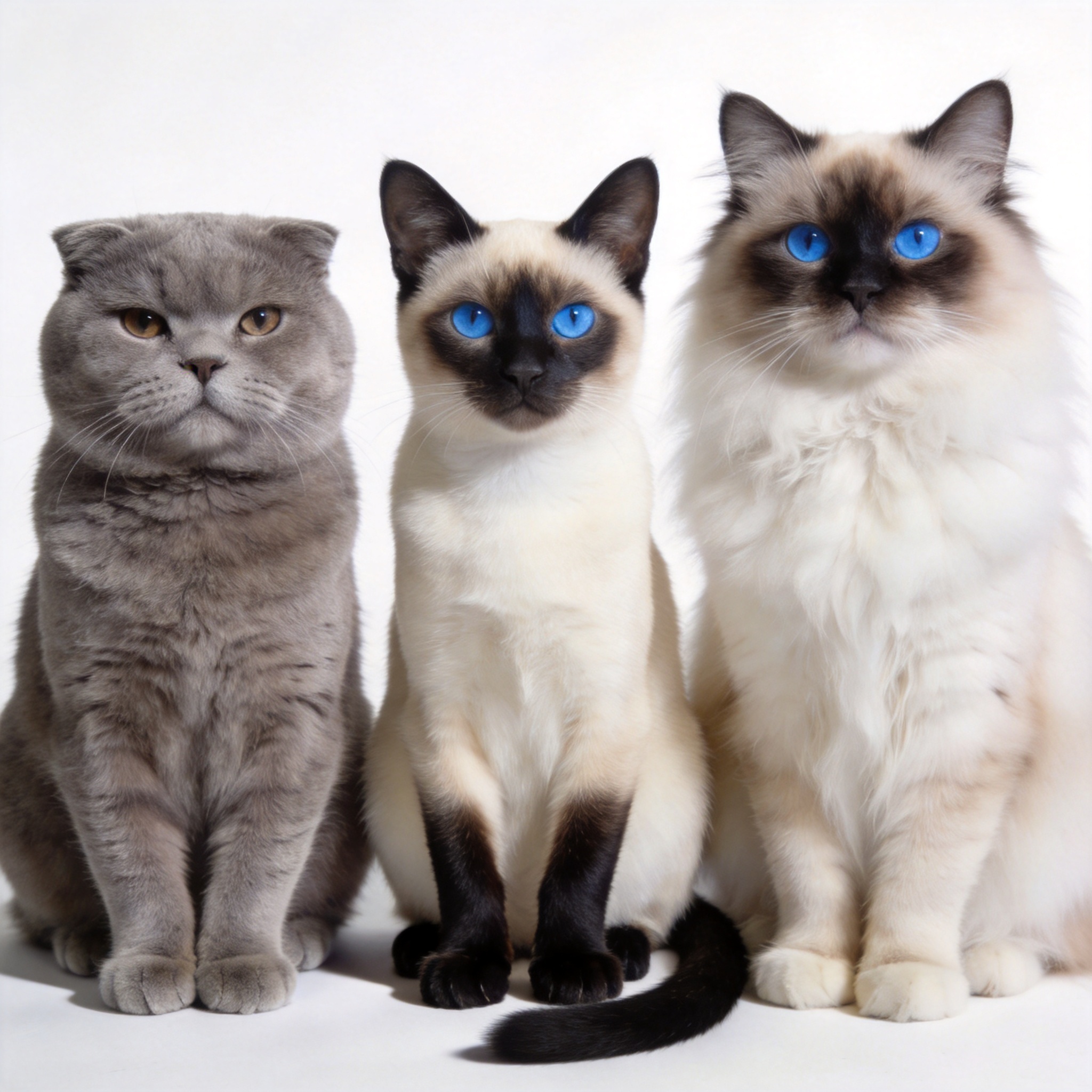 世界名猫品种大全(上):英国短毛猫、美国短毛猫、暹罗猫